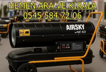 İnşaat Nem Kurutma Hizmetleri Mazotlu Elektrikli Isımak Isıtıcı Kiralama