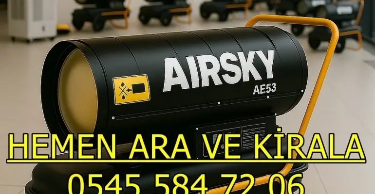 İnşaat Nem Kurutma Süreci Mazotlu Elektrikli Isımak Isıtıcı Kiralama